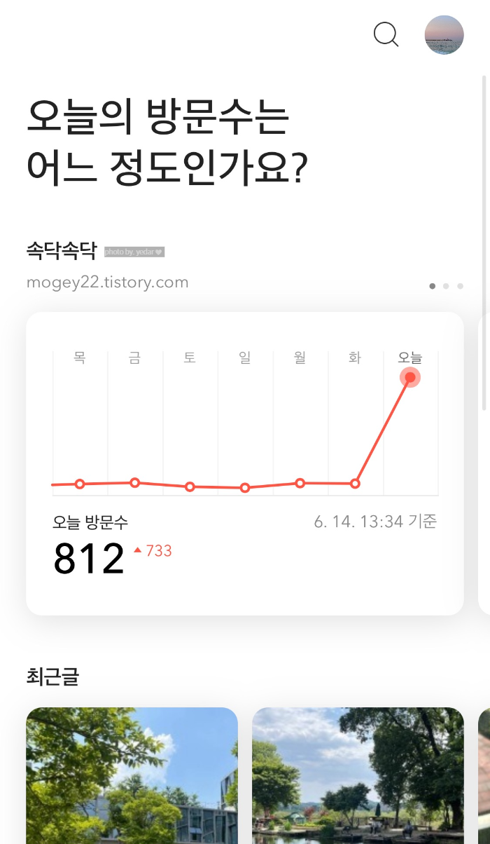 방문자수 후기