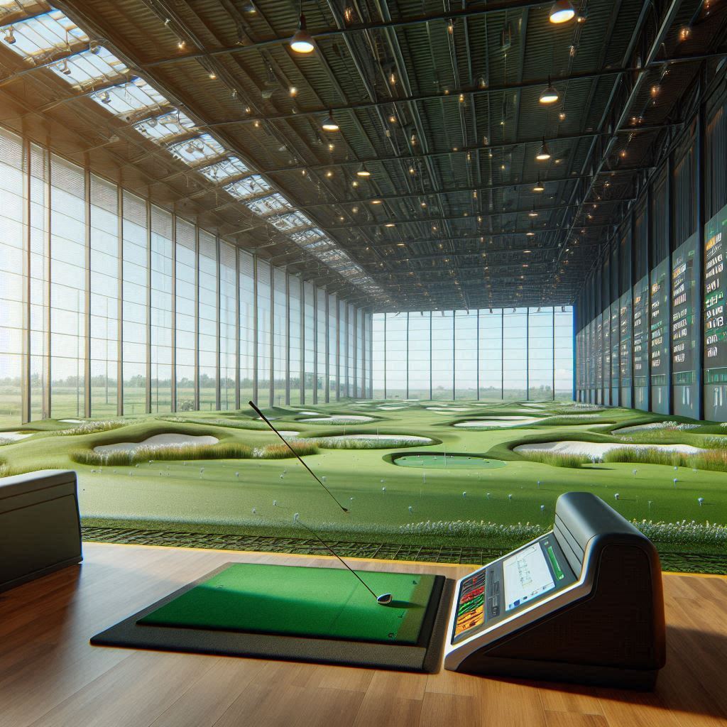 실내골프연습장 배경