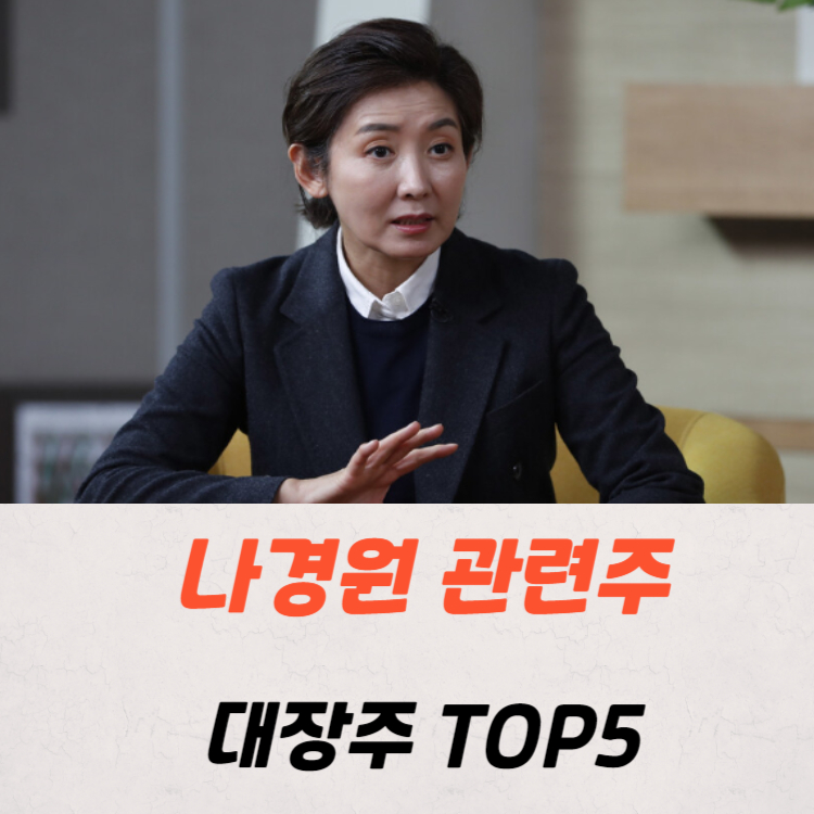 나경원 관련주 대장주 테마주 TOP5