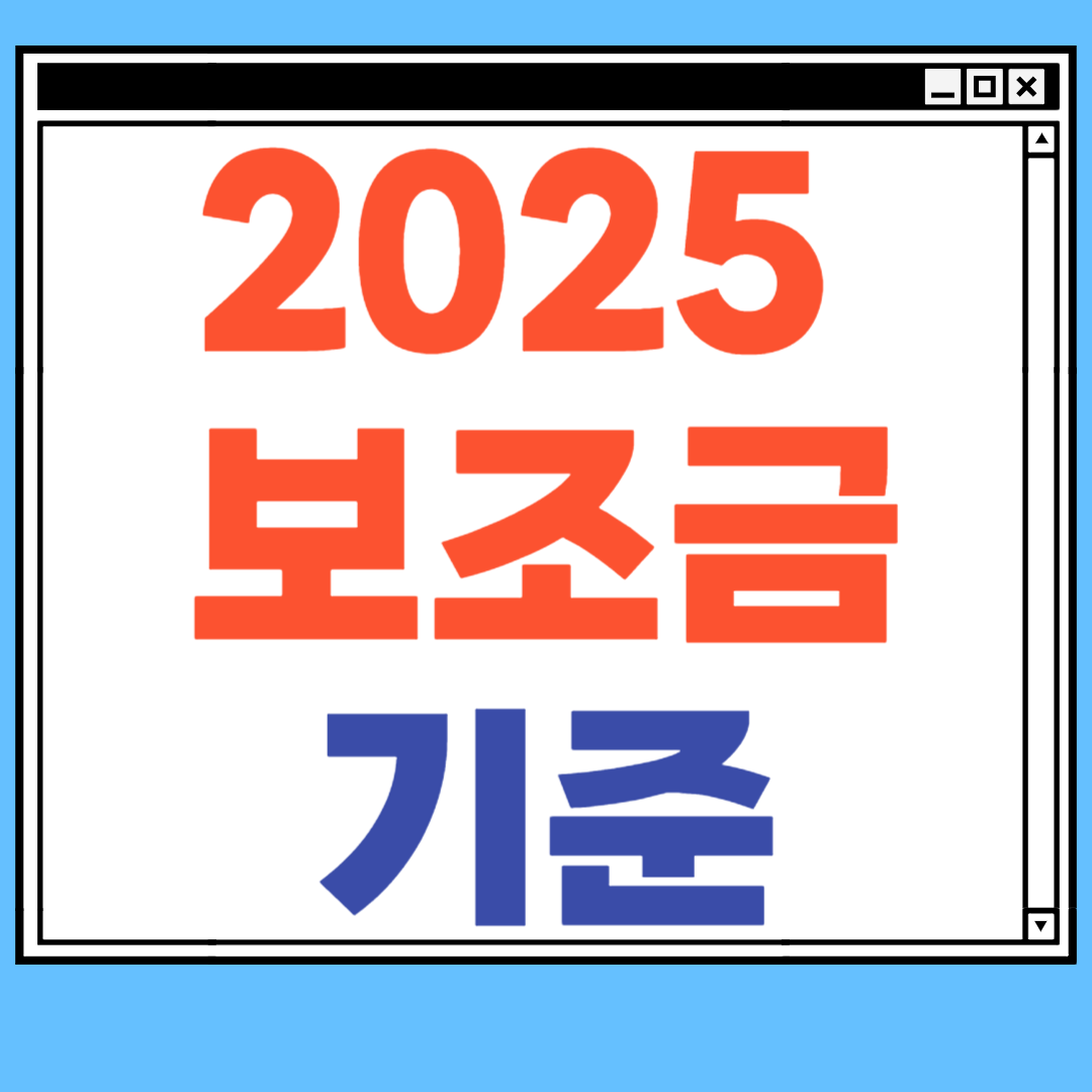 보조금 기준