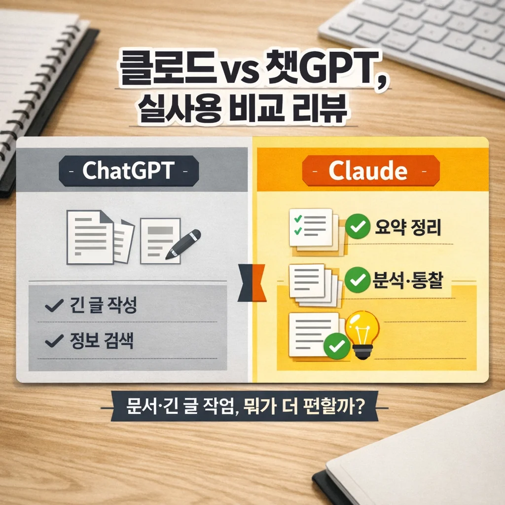 챗GPT만 쓰던 사람이 클로드로 갈아탄 이유 (비교 리뷰)