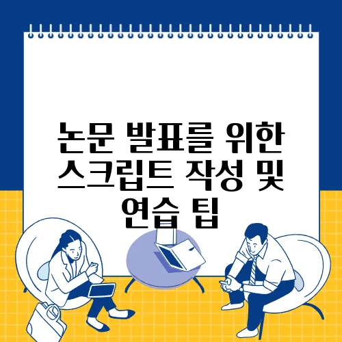 논문 발표를 위한 스크립트 작성 및 연습 팁