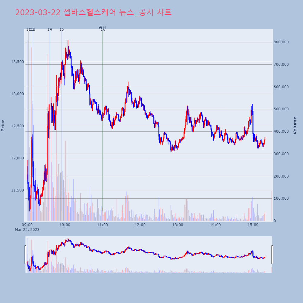 셀바스헬스케어_뉴스공시차트