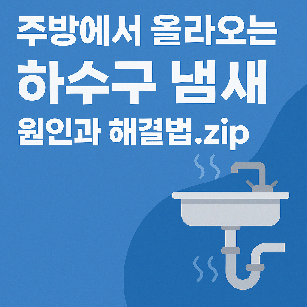 주방에서 올라오는 하수구 냄새, 원인과 해결법.zip