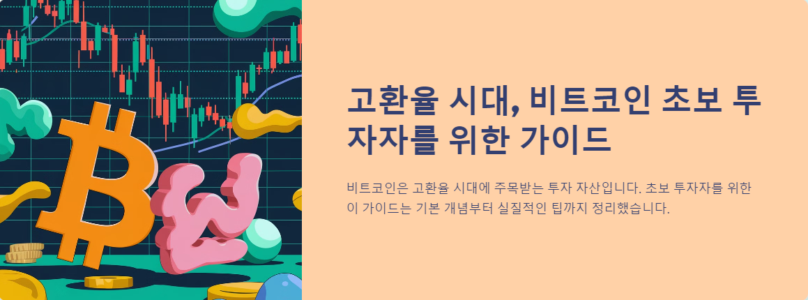 고환율 시대, 비트코인 초보 투자자를 위한 가이드