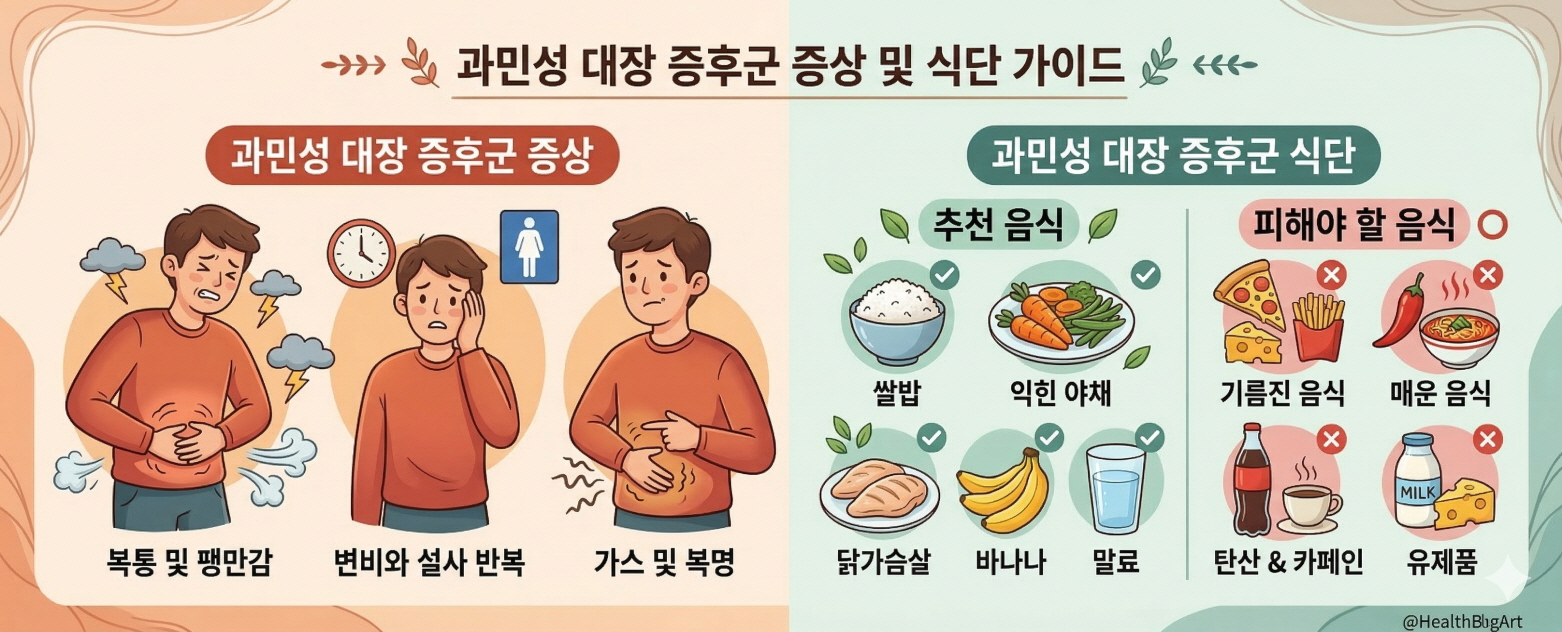과민성 대장 증후군 식단 완전 가이드