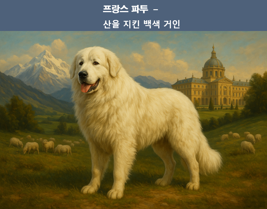 프랑스의 토종견 파투 이미지