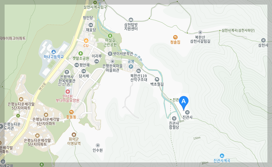 진관사-연지원-지도