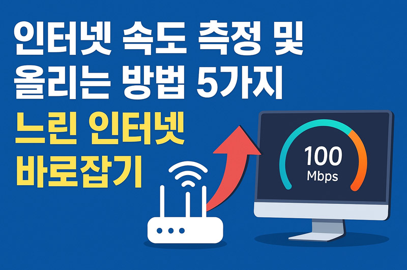 인터넷 속도 측정 및 올리는 방법 5가지 – 느린 인터넷 바로잡기