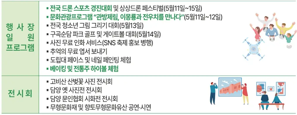 담양 대나무축제 주차장, 프로그램