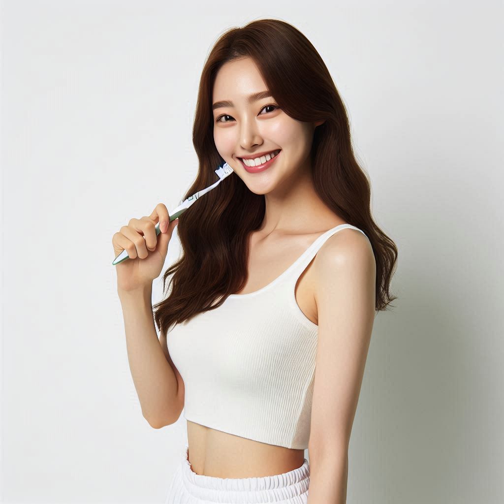 칫솔질하는 모습