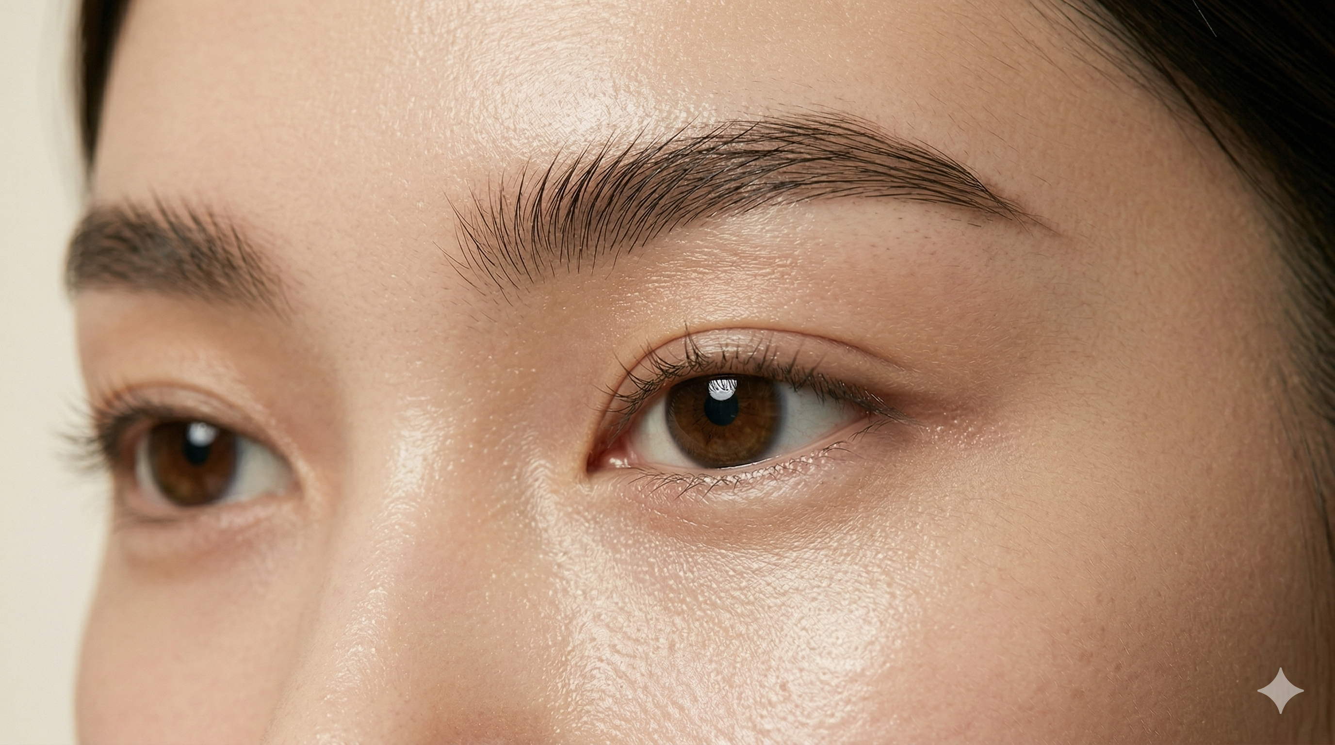 2026년 눈썹 트렌드인 자연스러운 결을 살린 내추럴 브로우 스타일