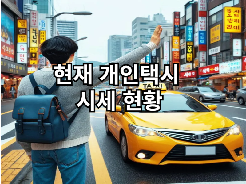 현재 개인택시 시세 현황