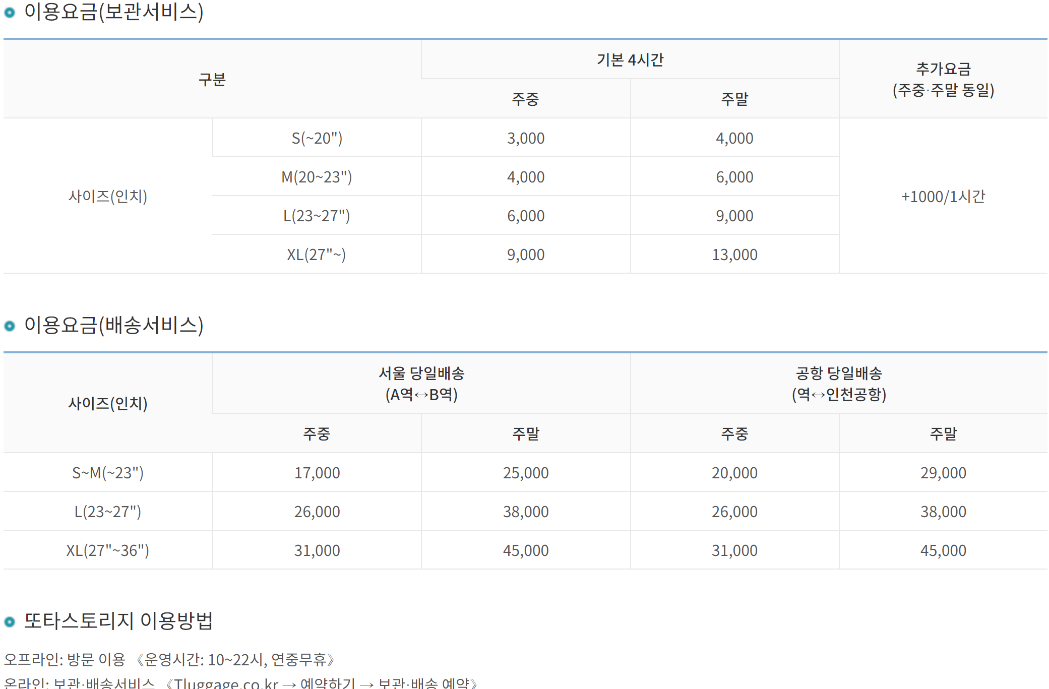 서울역 짐보관