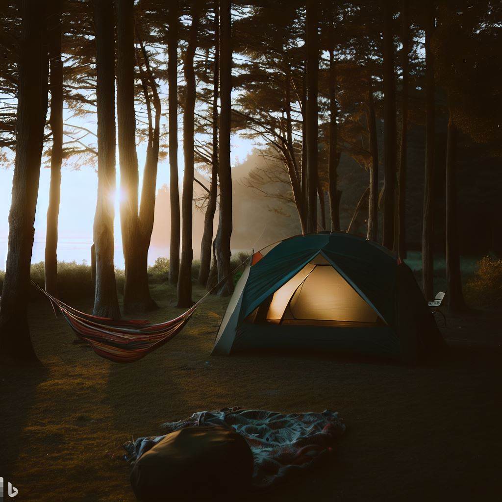 해먹과 텐트