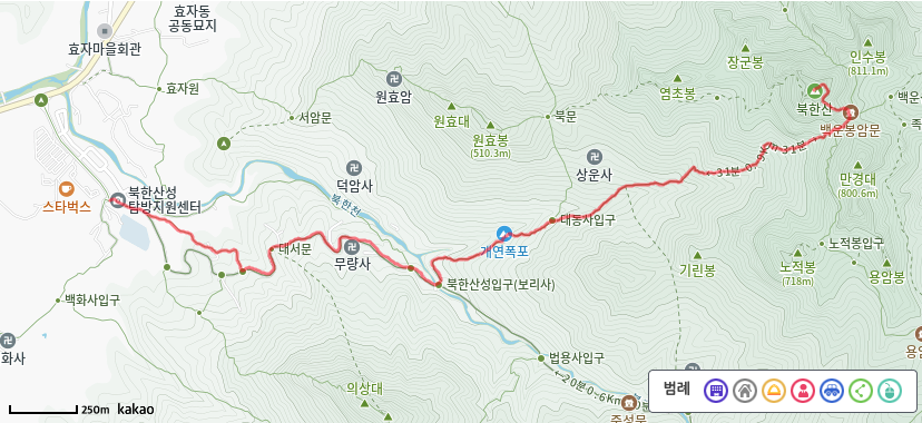 북한산 북한산성 등산코스