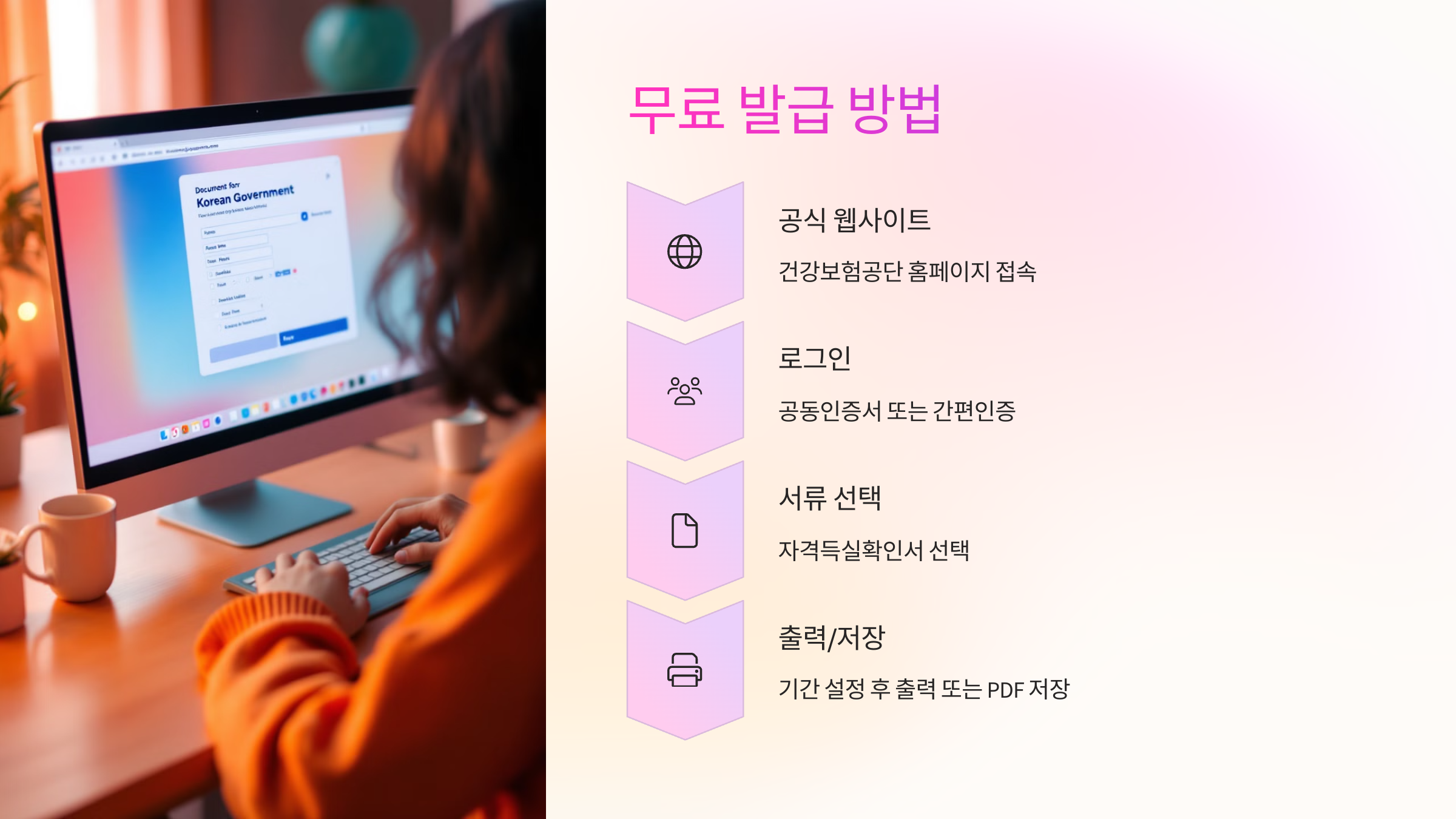 🖨 무료 발급 방법