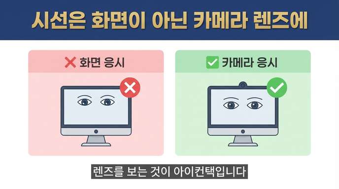 AI 면접 시선 처리 방법