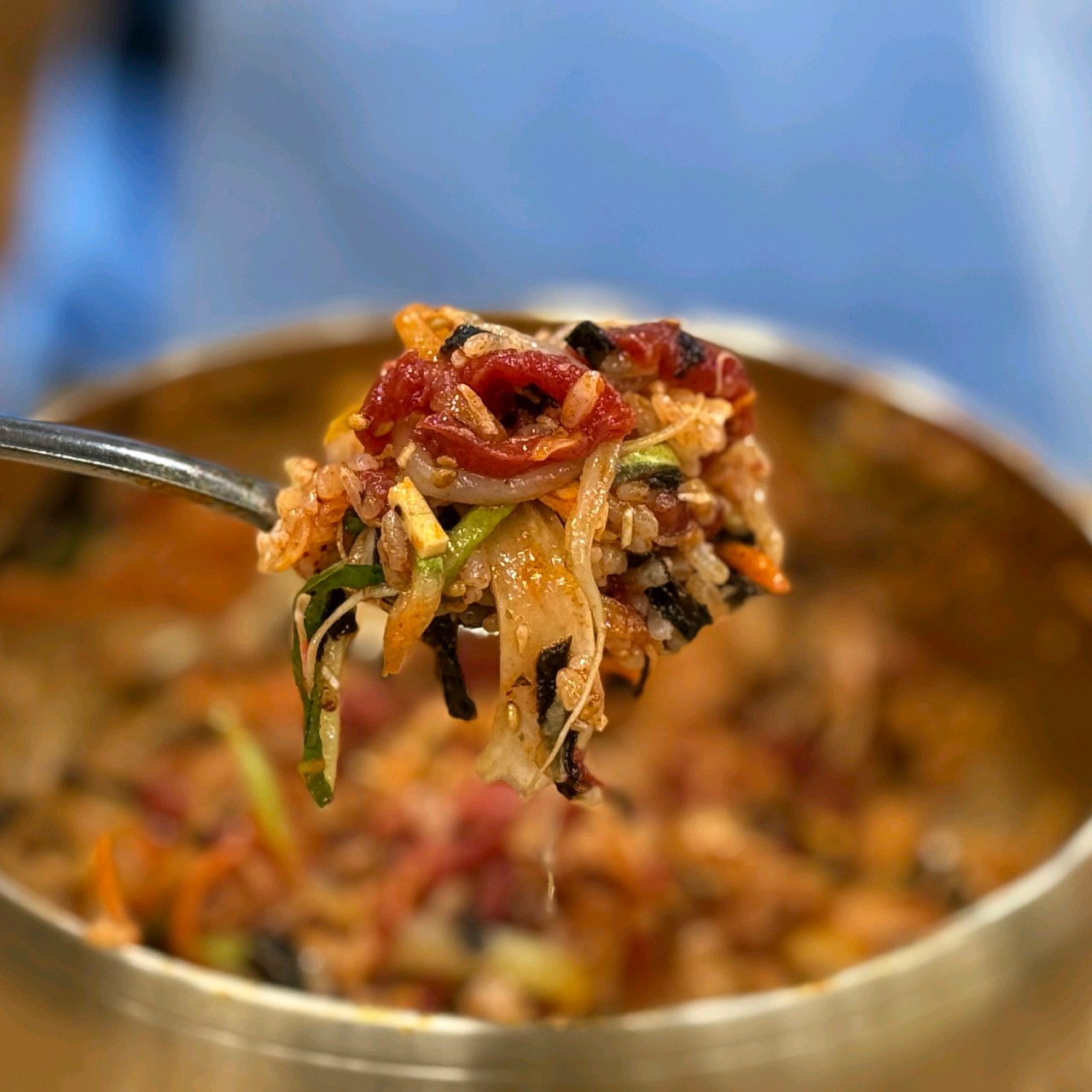 시장 정육점 식당