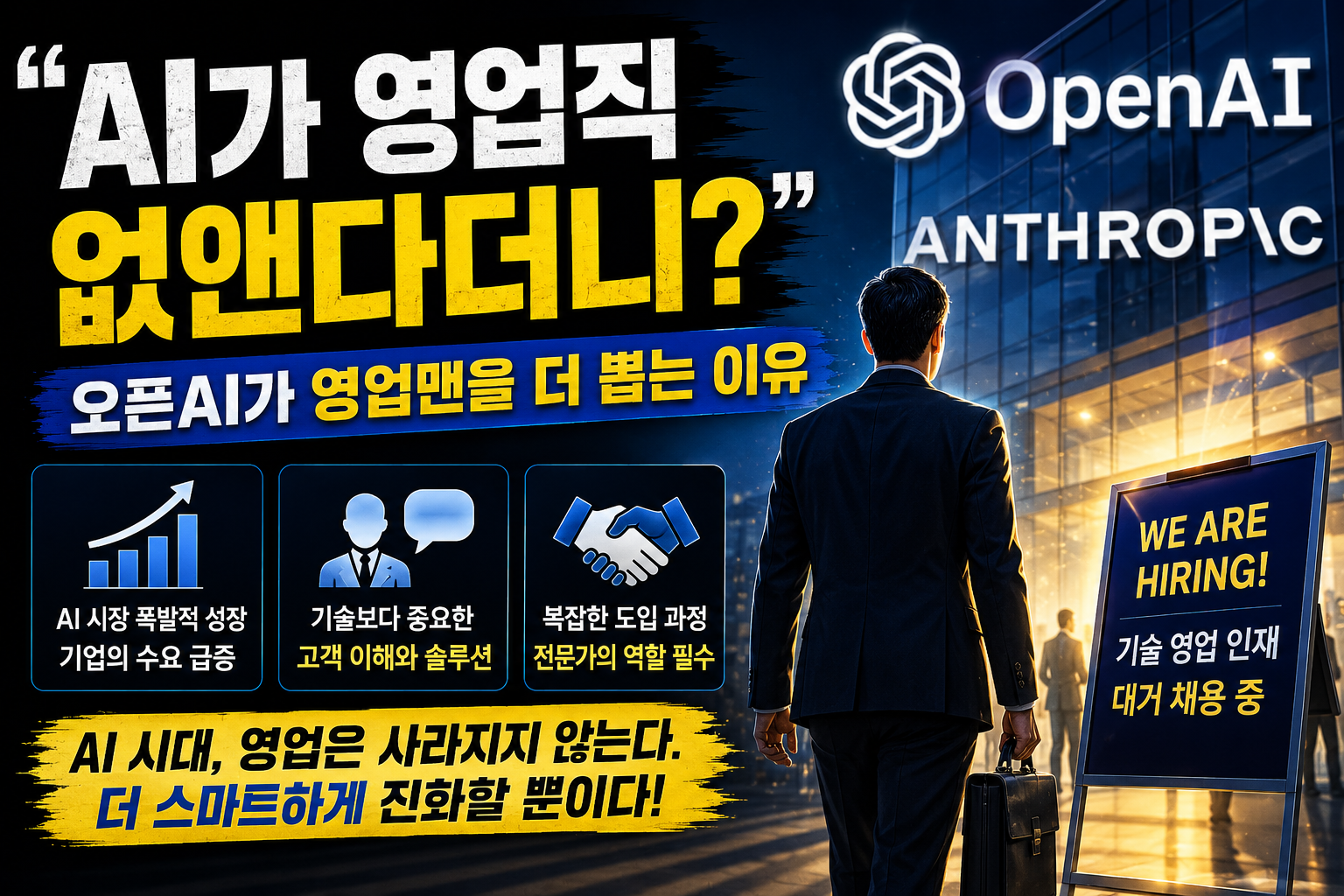 "AI가 영업직 없앤다더니?"