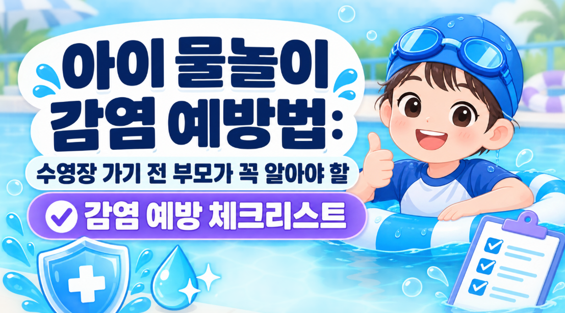 아이 물놀이 감염 예방법: 수영장 가기 전 부모가 꼭 알아야 할 감염 예방 체크리스트