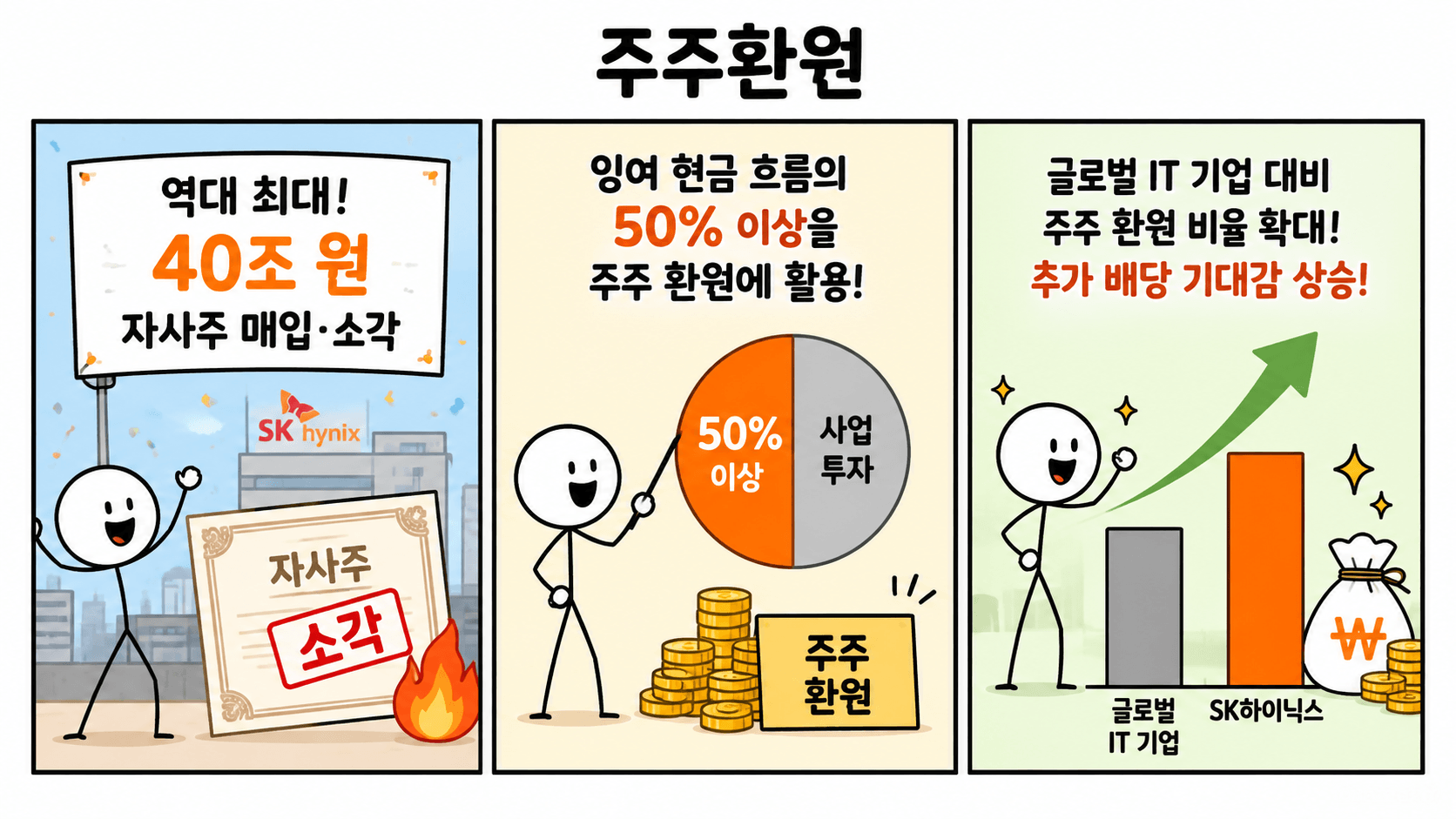 주주환원 확대 인포그래픽