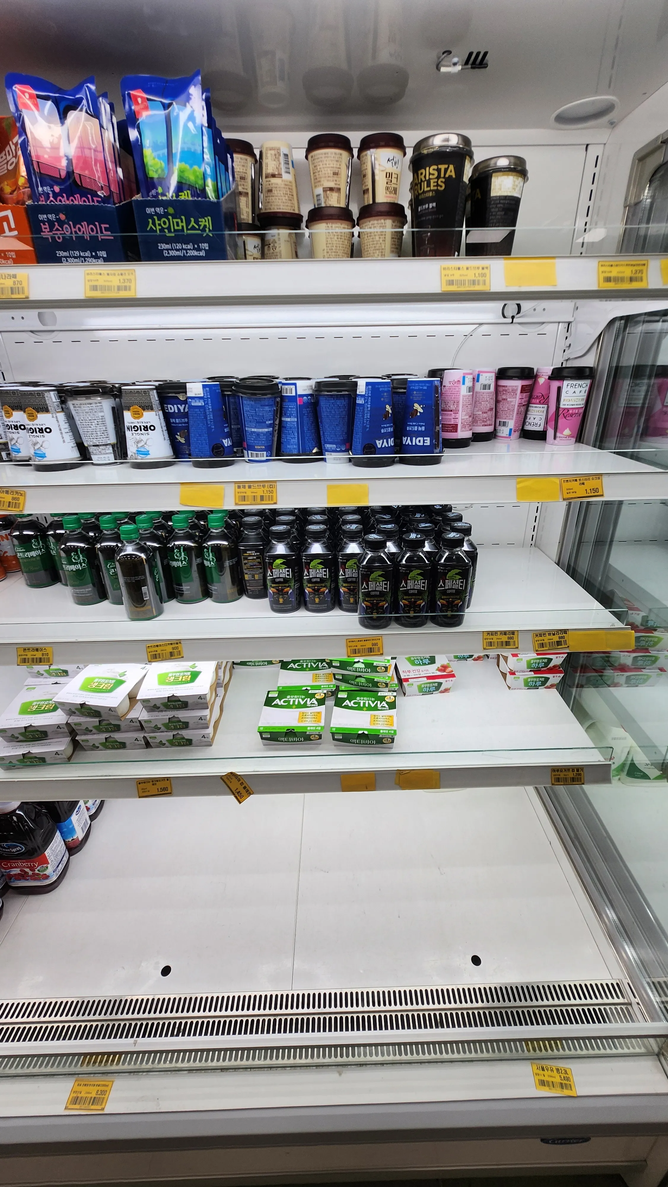 냉장식품류(탄산음료, 이온음료, 요거트, 우유 등)5