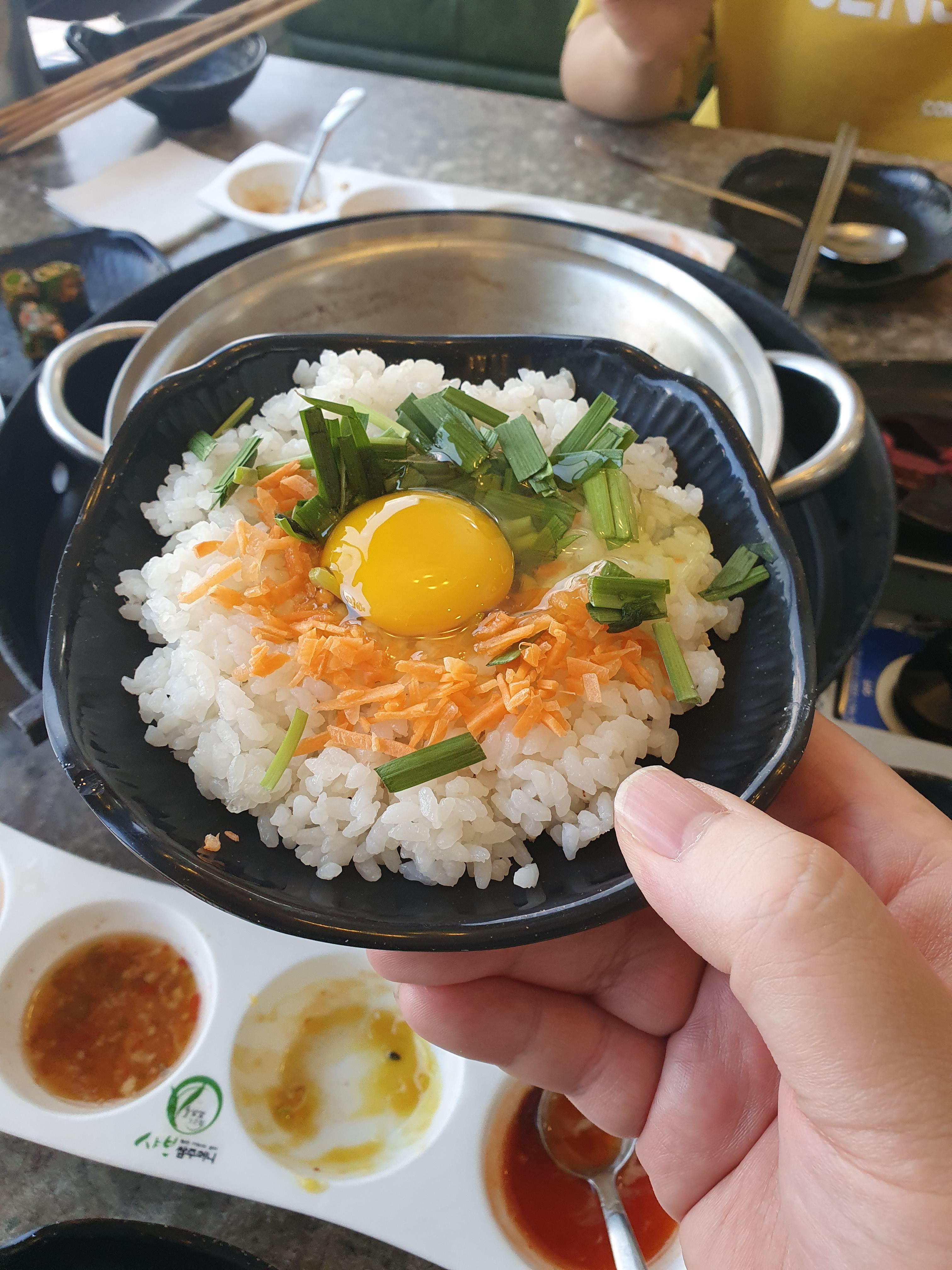 대정동 샤브 쌈주머니 소고샤브샤브 후식 볶음밥