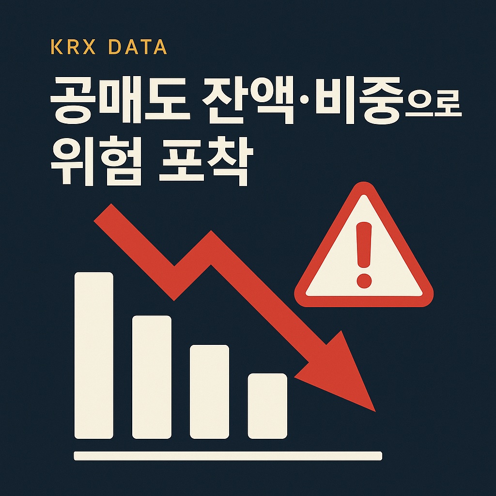 공매도 잔액과 비중 데이터로 주식 시장 위험 신호를 포착하는 방법