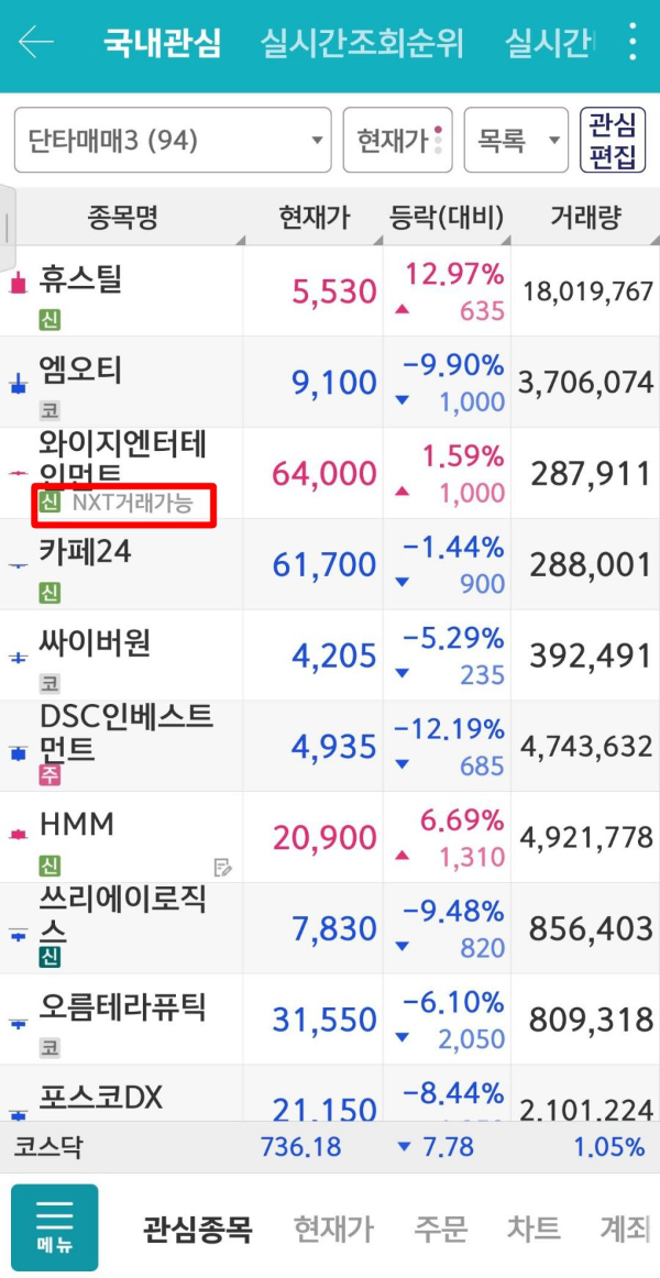 영웅문 국내관심 nxt