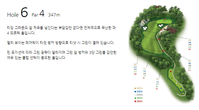 동촌 골프클럽 코스공략도 06