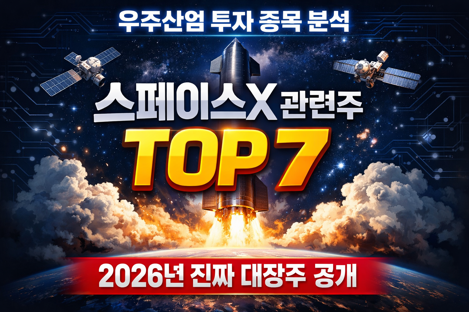 관련주 top7 우주산업 투자 종목 분석