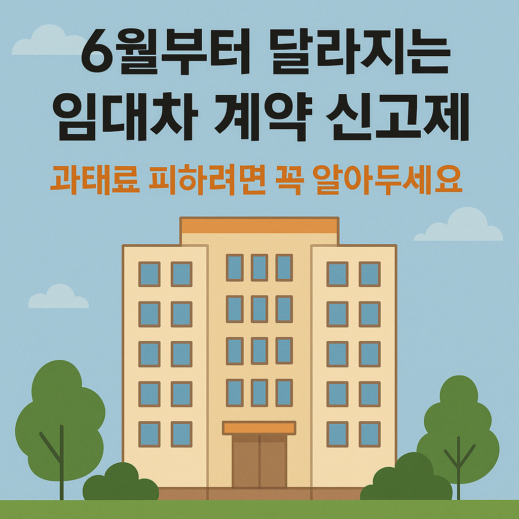 6월부터 달라지는 임대차 계약 신고제, 과태료 피하려면 꼭 알아두세요