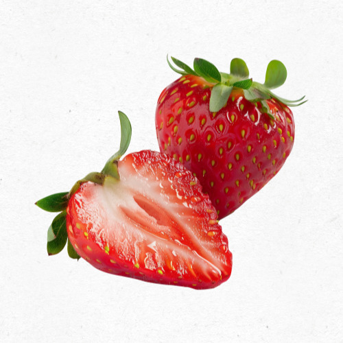 케이크 위에 올려진 신선한 딸기