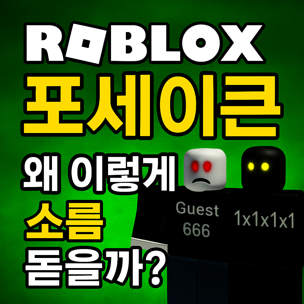 로블록스 포세이큰, 왜 이렇게 소름 돋을까? 게스트666&middot;1x1x1x1 세계관 정리