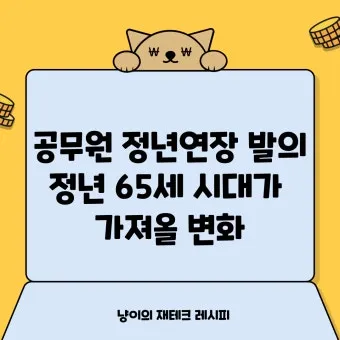 정년연장 65세 시행 시기 2025년 최신판_22