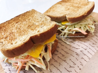 양배추 계란 토스트 사진