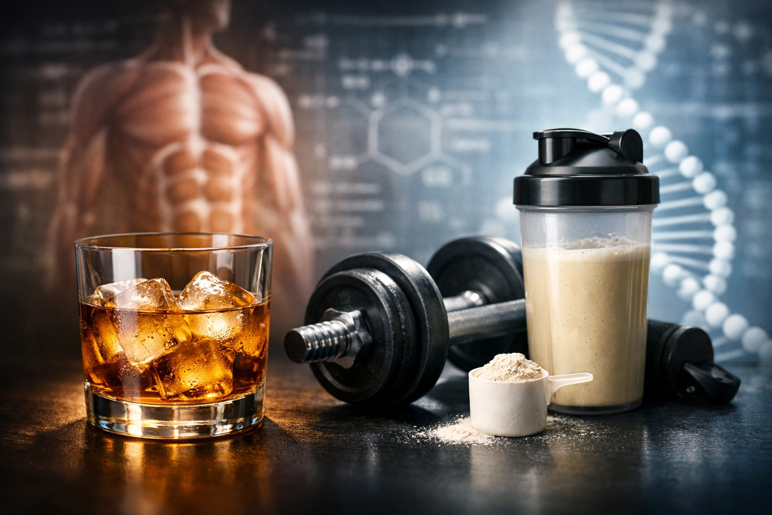 다이어트 중 '알코올'이 근육 합성을 방해하는 이유