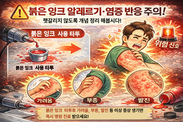 문신 잉크 부작용, 백반증과 탈모의 고통 관련 이미지