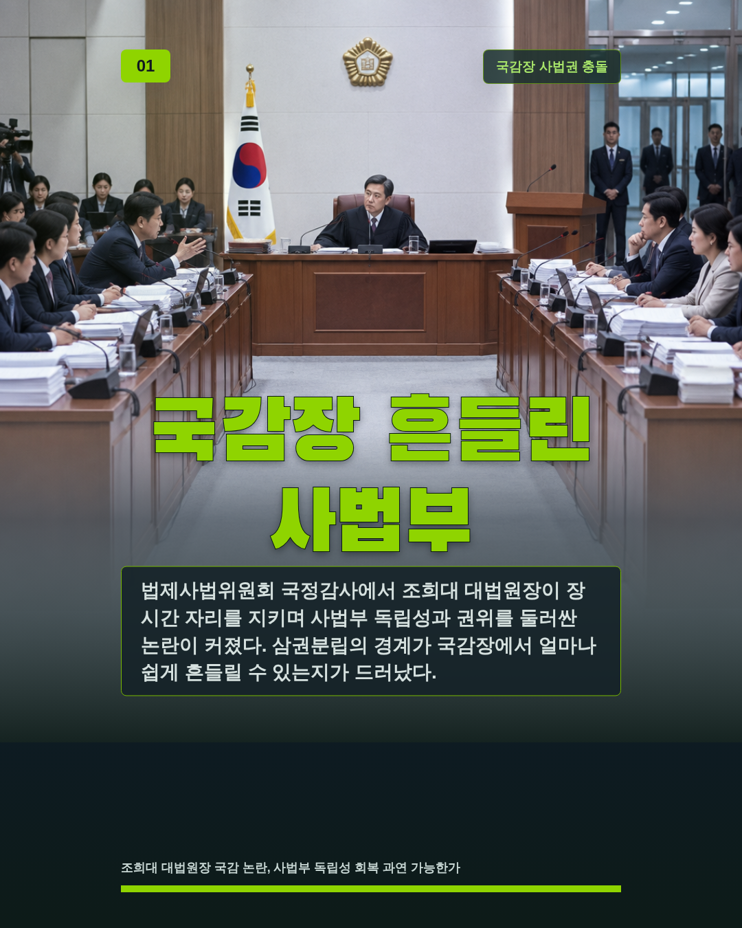 국감장 흔들린 사법부