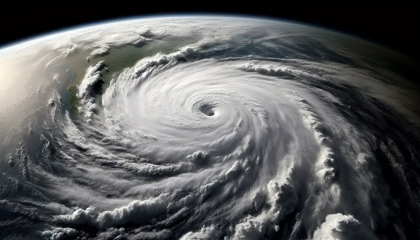 우주에서-보이는-지구-태풍의-모습