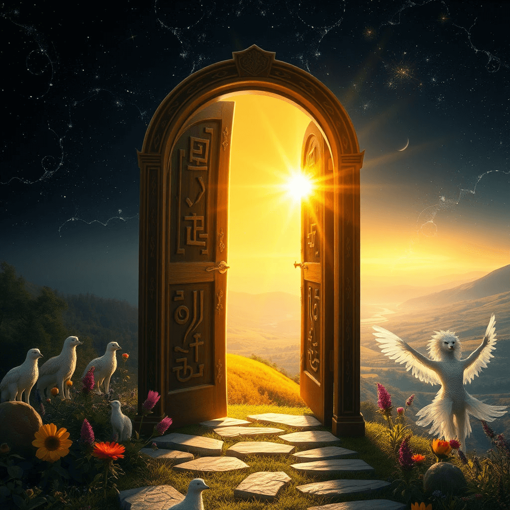 문이 열리면 다른 세계로 연결되는 꿈해몽