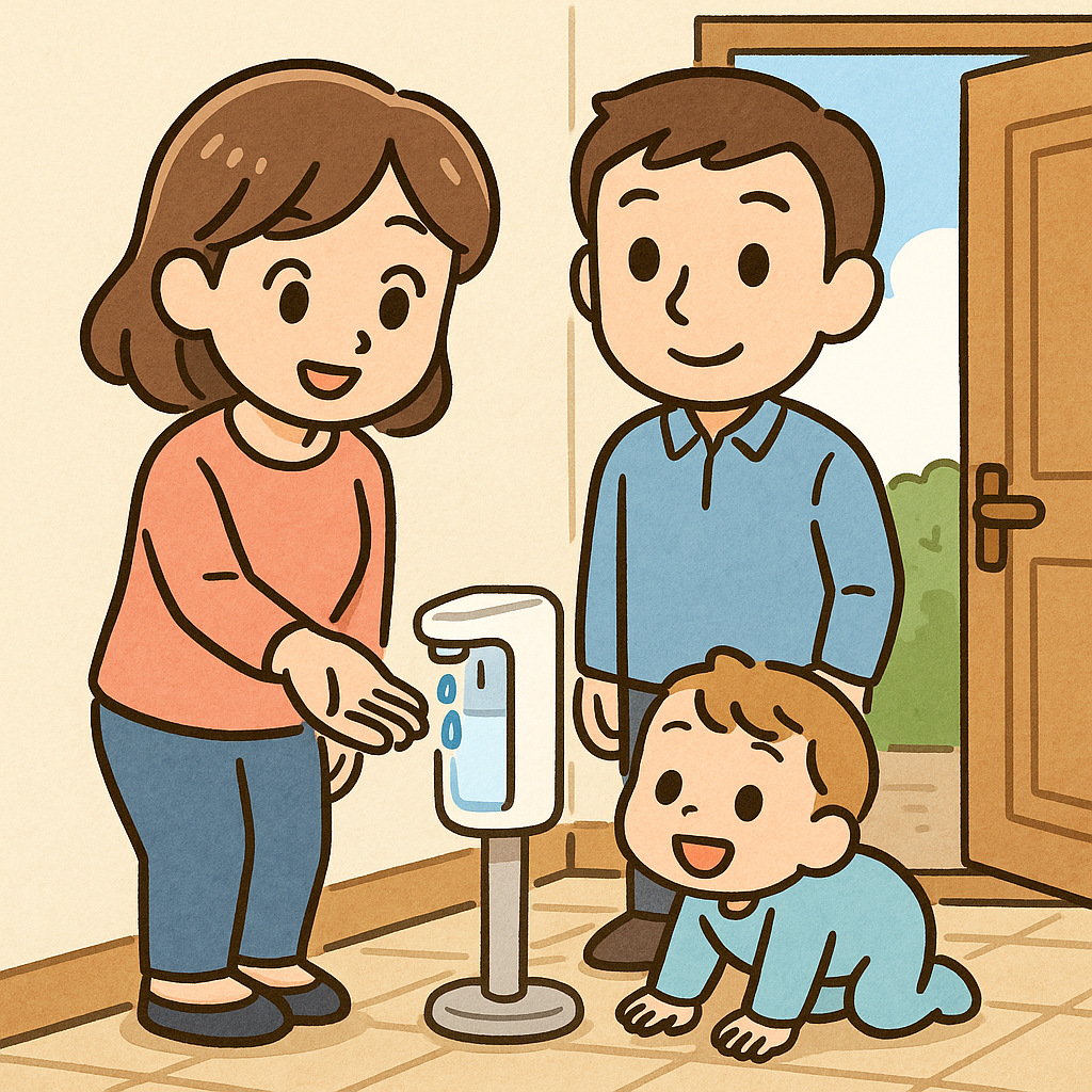 자동 손소독기, 아기 있는 집엔 필수일까? 장단점 후기