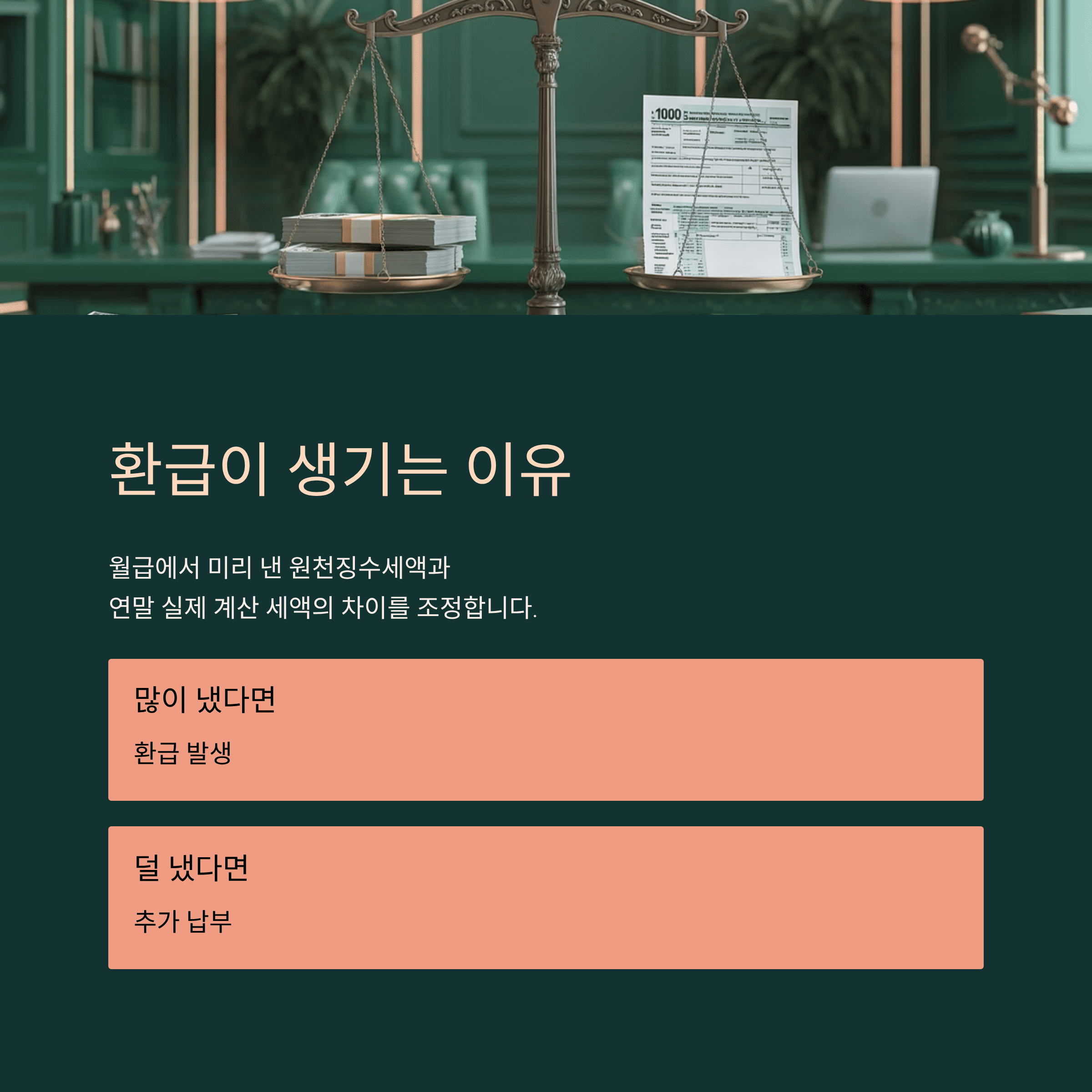 환급이 생기는 이유