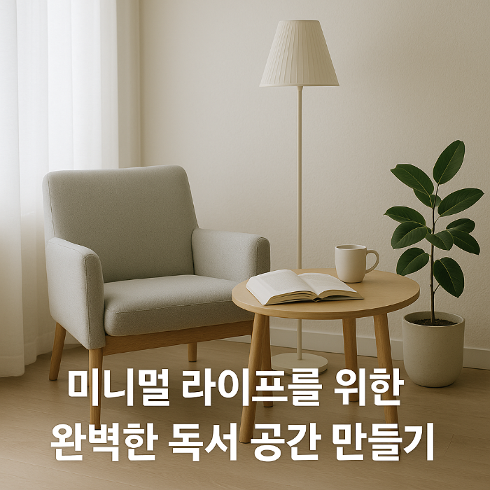 미니멀 라이프를 위한 완벽한 독서 공간 만들기