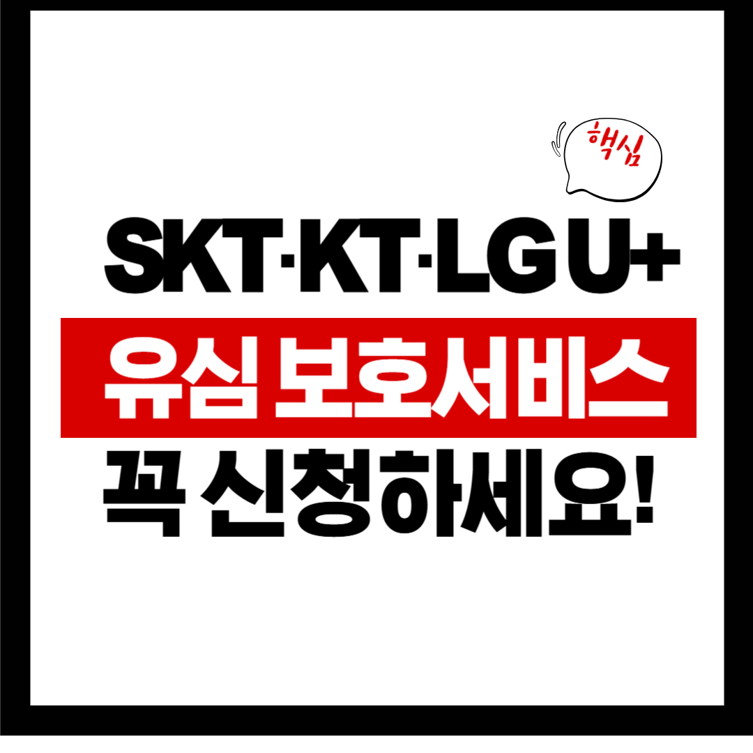 SKT·KT·LG U+ 유심보호서비스 비교