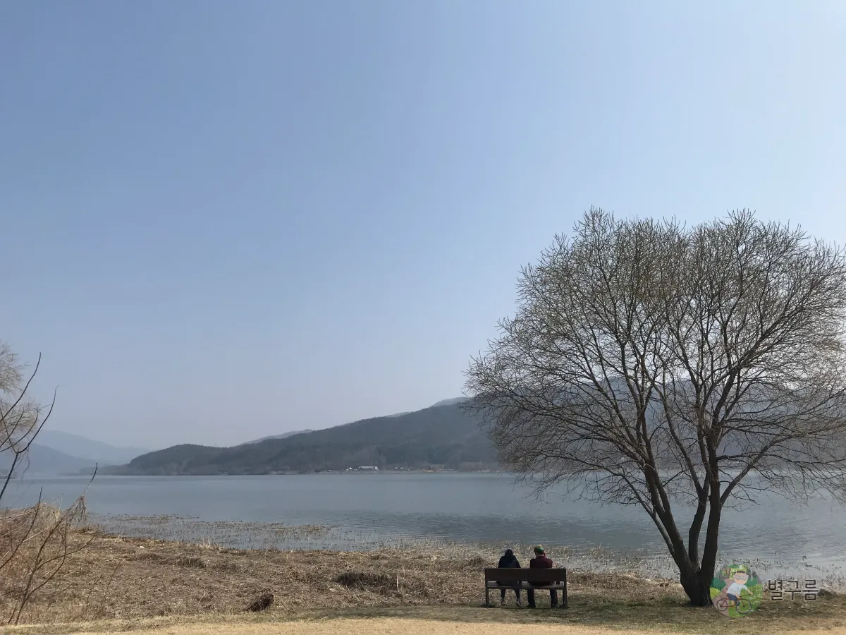 두물머리-역사공원-힐링포인트-강을-바라보는-벤치