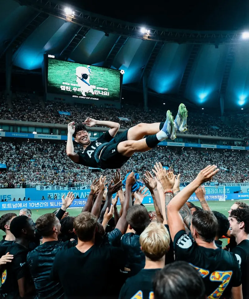 손흥민, 손흥민 고별전, 토트넘, 손흥민 토트넘, 손흥민 이적, 손흥민 눈물, EPL 득점왕, 손흥민 마지막 경기, 손흥민 레전드, 서울월드컵경기장, 손흥민 교체, 손흥민 카드오브아너, 손흥민 토트넘 기록, 손흥민 업적