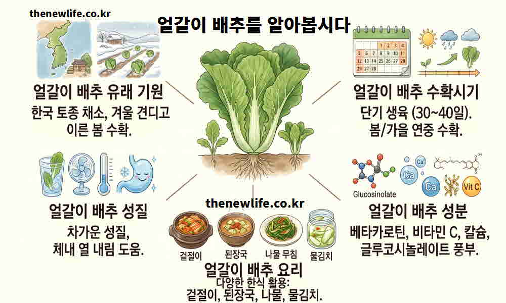 얼갈이 배추 효능 기본정보