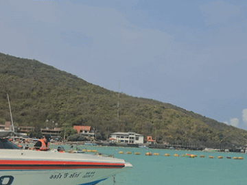 산호섬에서 본 바다